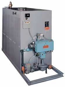 RV series forced draft gas, high efficiency hot water boilers.